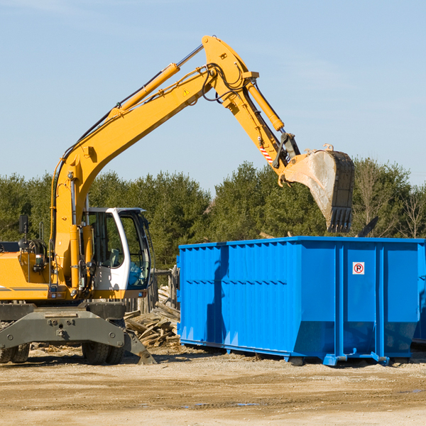 can i choose the location where the residential dumpster will be placed in Cardin Oklahoma